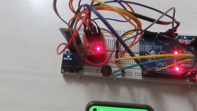 Pulse Oximeter using Arduino uno #pulsesensor #sensorprojects #blinkappprojects