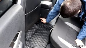 Крутые ковры из экокожи для Lada Vesta и не только! Обзор и первое впечатление!