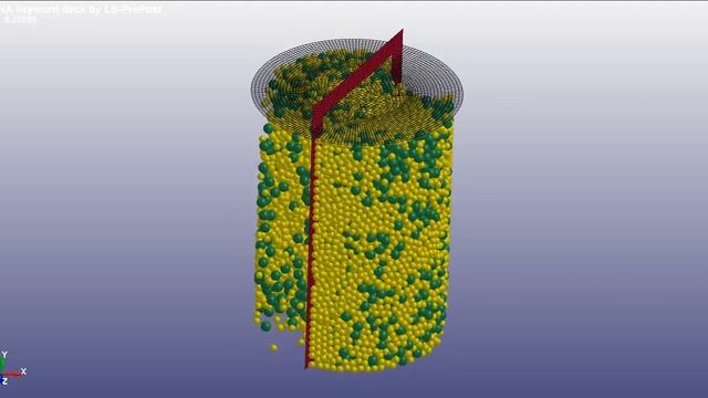 Перемешивание DEM частиц смотреть онлайн