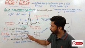 ECG/EKG P-wave, QRS complex wave, and T- wave | NEET by Sunil Narwani in Urdu Hindi