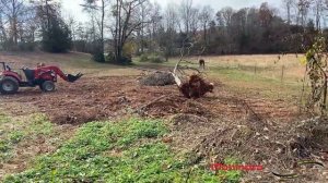 Clearing Land with Compact Tractor