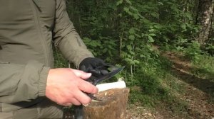 Нож ВОЛК Кузница Железные Братья. Уличный тест