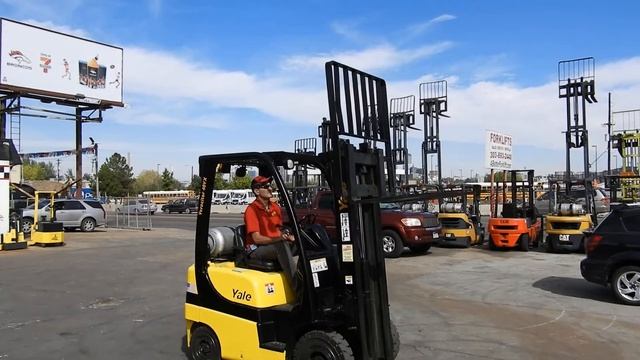 #D20809 Very nice 2006 Yale GLP040SVX, Veracitor Series, 4,000lb Capacity Pneumatic Tire Forklift смотреть онлайн