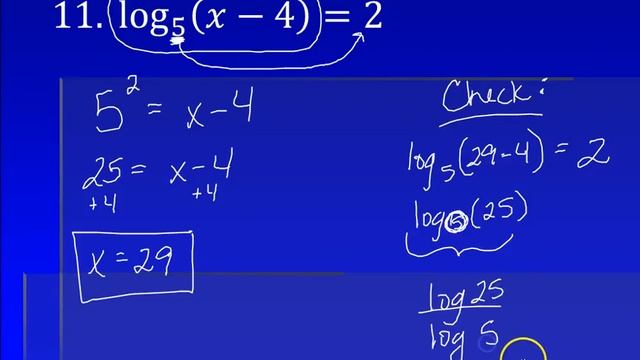 Algebra II - 7.6 Solving Exponential & Logarithmic Equations (Day 2) смотреть онлайн