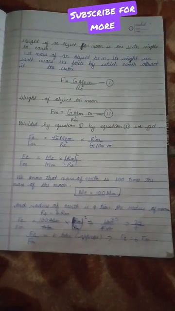 weight of an object on moon 🌕 class 9 science chapter 10 смотреть онлайн