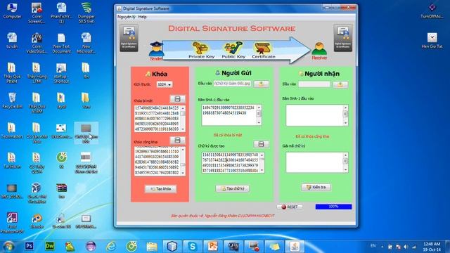 Source code Digital Signature RSA Source code chữ ký số sử dụng giải thuật RSA code Java