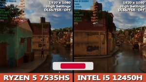 RYZEN 5 7535HS vs INTEL i5 12450H Gaming Benchmark Test in 2024 | Tested in 10 Games | RTX 2050 |