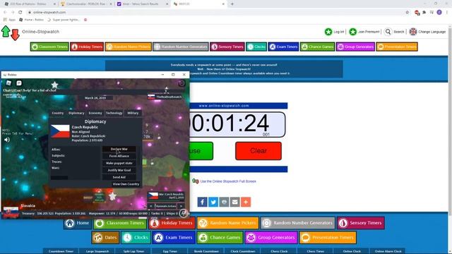 Roblox rise of nations | Czechoslovakia speedrun 0:3:25 (6th place if ranked) смотреть онлайн