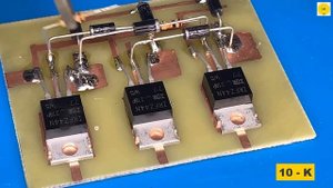 how to make 12v chaser lamps circuit , mosfet , irfz 44n