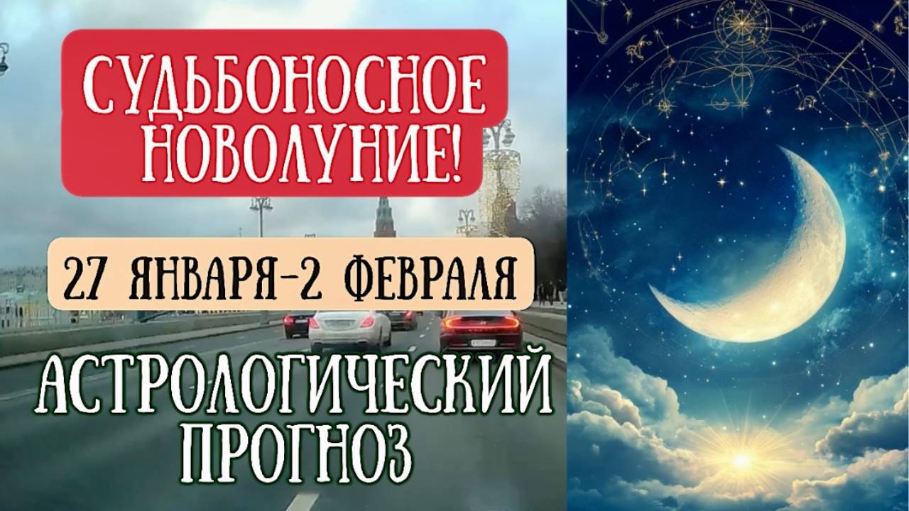 Гороскоп на неделю с 27 января по 2 февраля. Знаковое Новолуние!