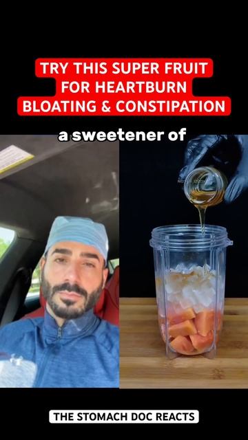 Healthy drink papaya recipe for heartburn bloating and constipation #shorts