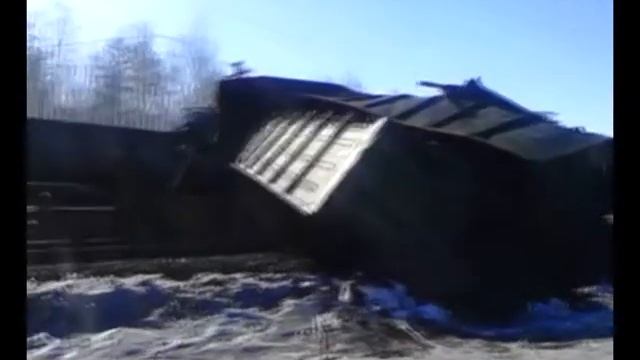 2016 03 19 видео сход вагонов Сковородино