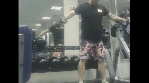 Махи с гантелями в стороны стоя