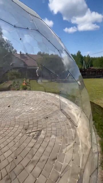Купол для бассейна Атмосфера теперь и в Минске#pool#куполдлябассейна#навесдлябассейна