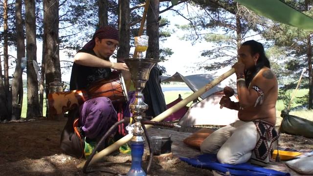 Morning jam at fazhan tea  Insomnia Trance culture festival 2013 Russia