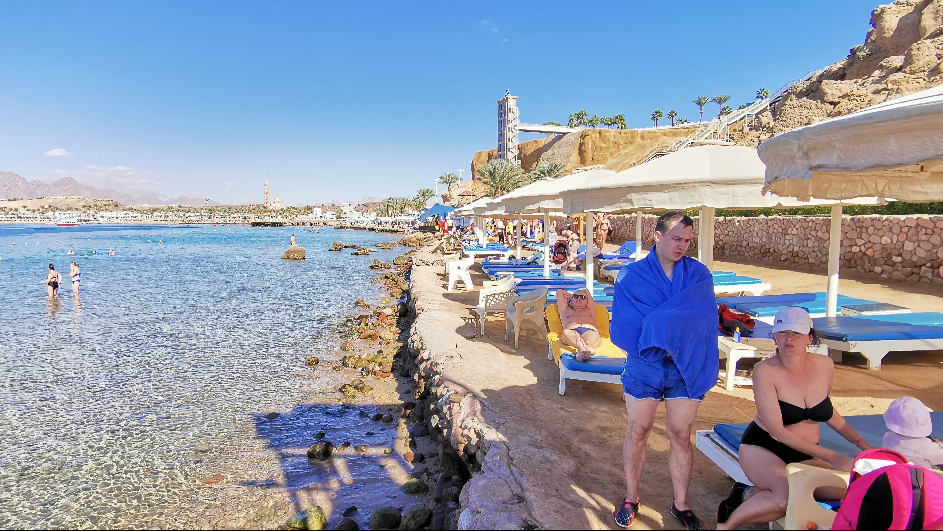 2025, Египет, отель ПикАльбатрос Аква Парк, пляж отеля и коралловый риф. смотреть онлайн