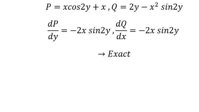 Calculus Help: Exact - Differential Equations - 2x cos^2y dx+(2y-x^2 sin2y) dy=0 смотреть онлайн