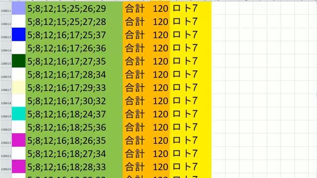 Lotto 7 all combinations ロト7 7x37 Summa 120 Video 100 смотреть онлайн