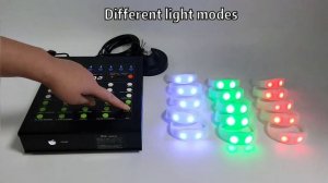 DMX Remote Controlled LED Bracelet Light Up Flashing Wristband