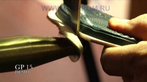 Обрезка ручек и края чепрака на подошве GP15 RIKPROM.RU