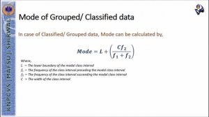 05.1 Calculation of Mean, Median, and Mode of Grouped/ Classified Data