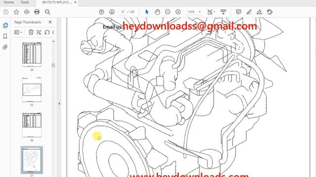 Mustang Manitou MLT312 Compact Track Loader Parts Manual 917317 смотреть онлайн