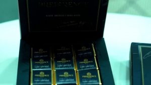 Директор "Юнивест" Вячеслав Ходоренко представляет коллекцию шоколада PREFERENCE на Продэкспо 2024.
