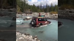 offroad-tour. Алтай. Toyota Land cruiser 80. мажойский брод