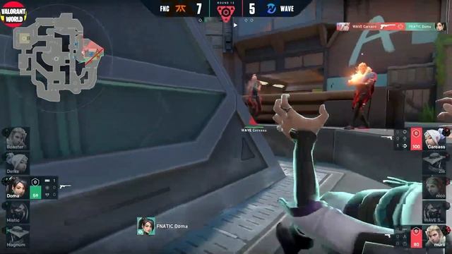 Fnatic vs Wave Esports Highlights - VCT Stage 3 Challengers EU смотреть онлайн