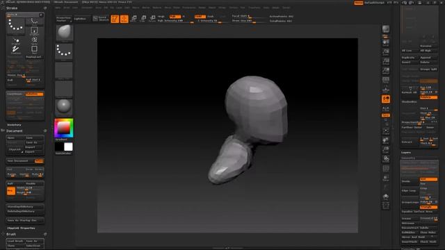 Знакомство с Zbrush   Урок 2  Создание простой модели 720p смотреть онлайн