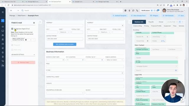 E-Signature for IRIS CRM Web Forms