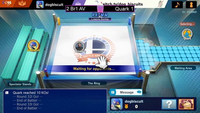 Quark(Game & Watch,Greninja) vs Br1 AV(Snake, enderman) KATMM 41 losers semis смотреть онлайн