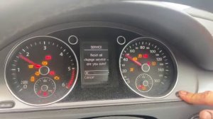 VW Passat Oil Change due & Service Inspection light reset procedure