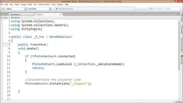 6. Unity Photon Multiplayer- Instantiating a cube смотреть онлайн