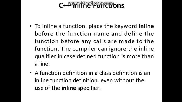 c++ Tutorial- Inline Function In C++