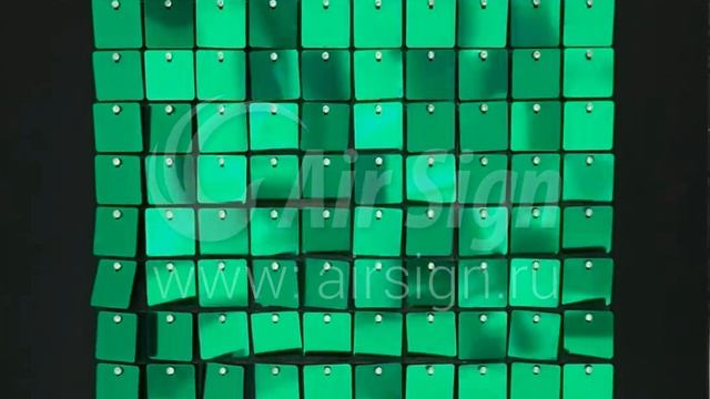 PS-19 Изумрудный. Панель с пайетками Air Sign. смотреть онлайн