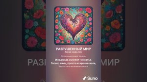 РАЗРУШЕННЫЙ МИР (ПЕСНИ SUNO)