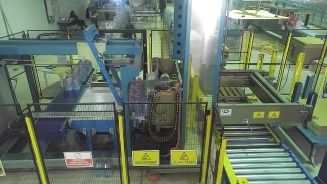 Паллетайзер автоматический / группировка бутылок