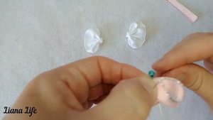 🎀Мини бантики  для малышки на первые хвостики из ленты 2,5см| DIY