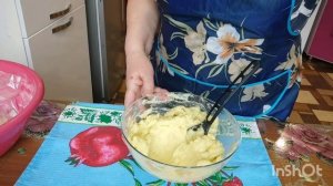 Пирожки с картошкой на творожном тесте.