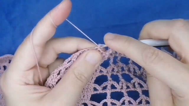 كروشيه فيليه طريقه عمل مفرش فيليه رسمه الورده الجزء 6