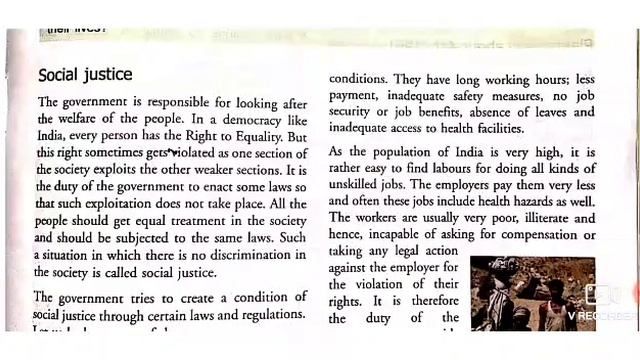 Laws for the people- THE MINIMUM WAGES ACT 1948  CLASS-8 CIVICS 