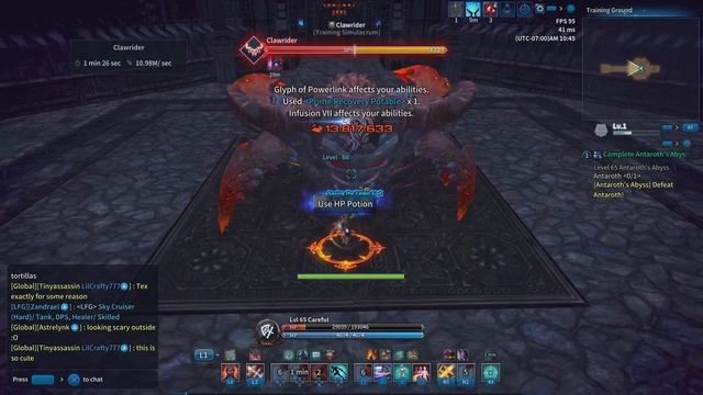 Tera console 9 zerk TG dps