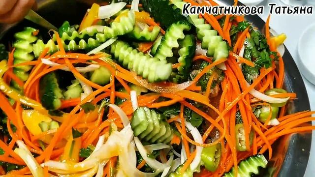 🥒🥕Хрустящие!!!Вкуснющие!!!!Огурцы по-Корейски!!!На зиму закрываю по 10 порций!И всё лето едим свежи