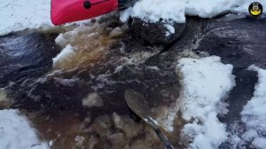 Настоящий пакрафтинг или зимний сплав по реке Рощинка на пакрафтах.