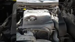 Работа исправного двигателя Mitsubishi L200