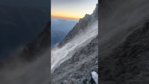 Biggest Rockfall on Mont Blanc July 15 2022 - The Grand Couloir (Death Coulior)