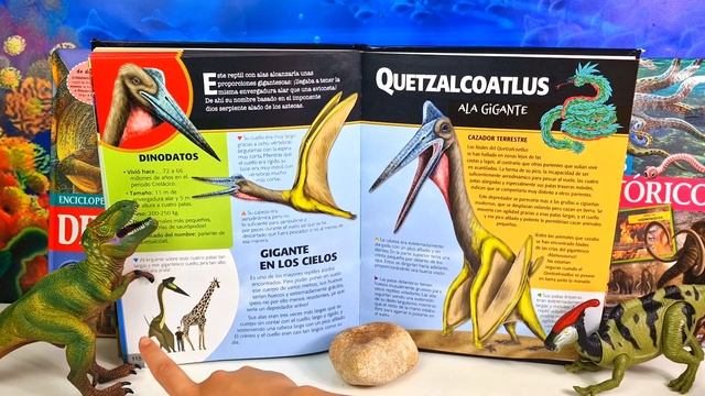 QUETZALCOATLUS, TIRANOSAURIO REX, PARASAUROLOPHUS | ENCICLOPEDIA DE LOS DINOSAURIOS | ¡INCREIBLES!