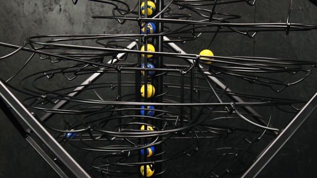 Rolling Ball Sculpture - Desktop Cube cn:177