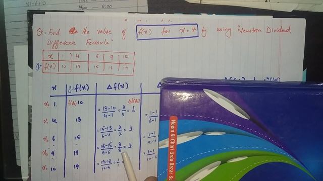 Newton's Divided Difference Formula NM Lec 6 смотреть онлайн